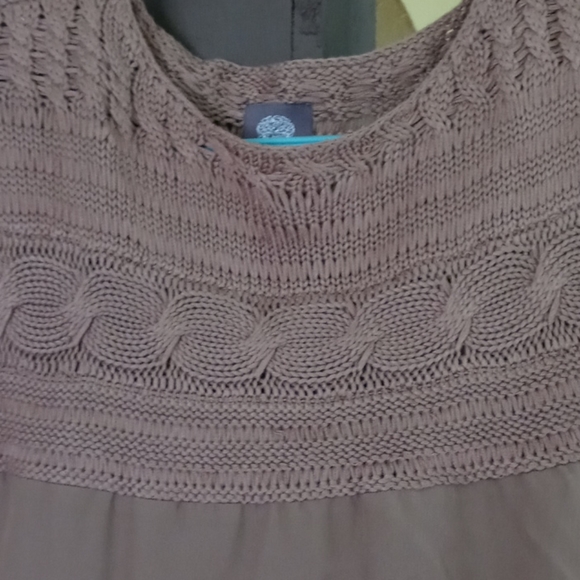 Vince Camuto Tan Knit Woven Mini Dress NWT Size S - Picture 2 of 7